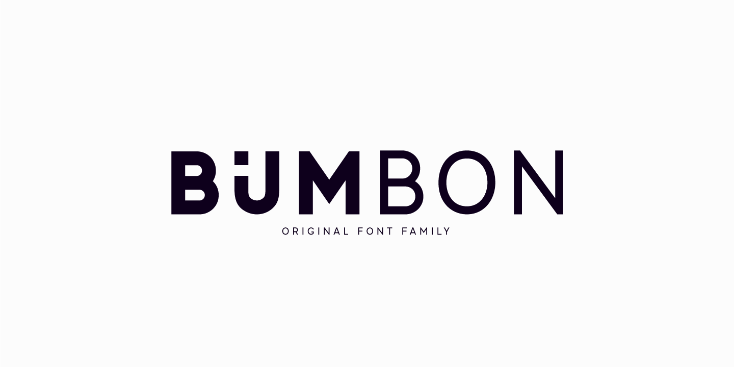 Ejemplo de fuente Bumbon Regular